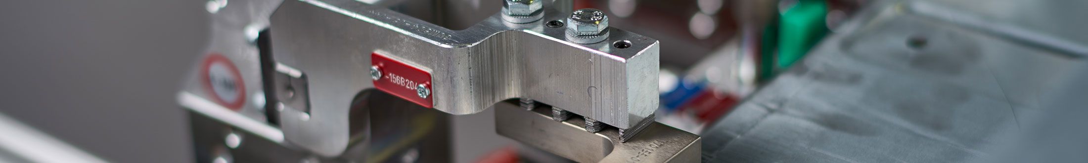 Eine Nahaufnahme von einer Maschine im Vorrichtungsbau